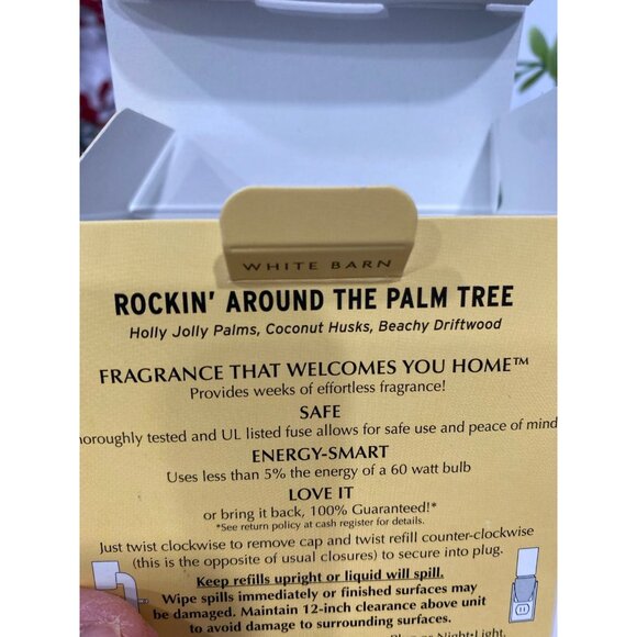 Bath & Body Works “Rockin’ Around the Palm Tree” 2 NEW Wallflower Refills - Picture 4 of 5